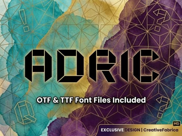 Adric: A Display Font That Builds Brand Structure