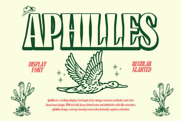 Aphilles: A Display Font That Anchors Your Message