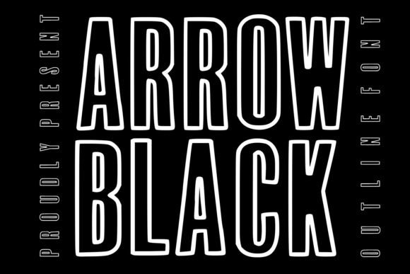 Arrow Black: A Bold Display Font That Cuts Through the Feed