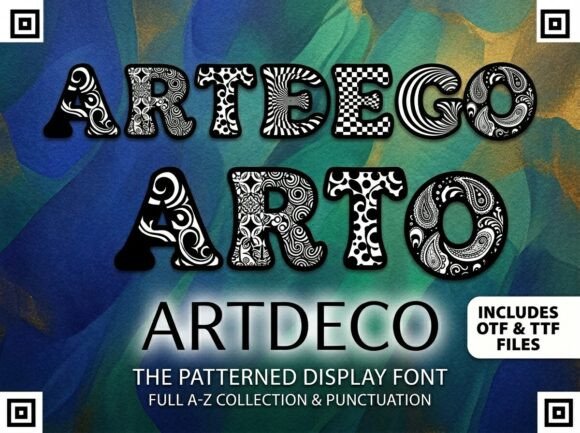 Artdeco: A Maximalist Display Font That Turns Letters Into Art