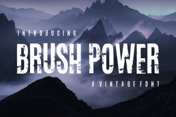 Brush Power: A Bold Display Font for Scroll-Stopping Campaigns