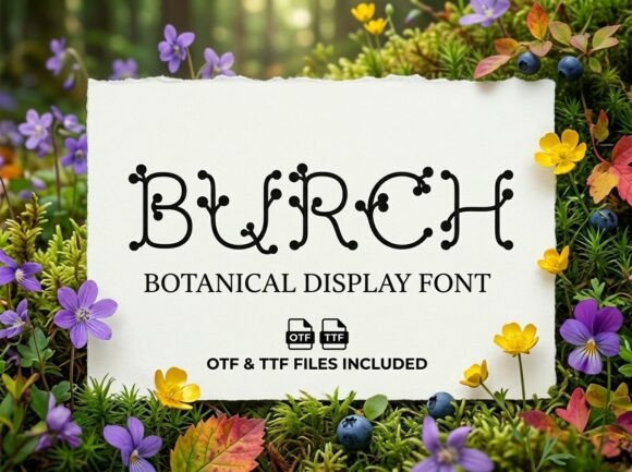 Burch: A Whimsical Display Typeface for Authentic Branding