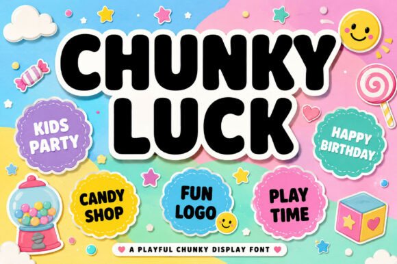 Chunky Luck: A Display Font That Adds Charm to Real Business Branding