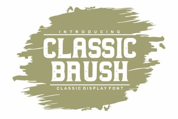 Classic Brush: A Rugged Display Font for Bold Digital Headlines