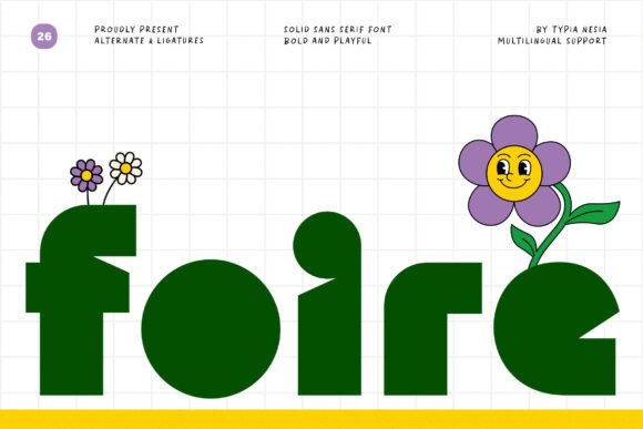 Foire: A Playful Bold Display Font for Handmade Brands