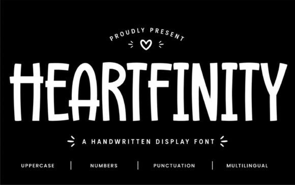 Heartfinity: A Playful Handwritten Display Font for Digital Brands