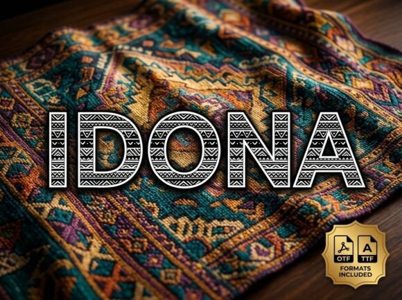 Idona: A Standout Display Font for Small Business Branding