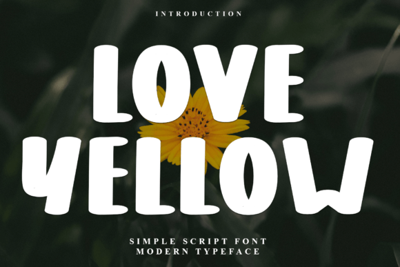 Love Yellow: A Festive Display Typeface for Editorial Joy