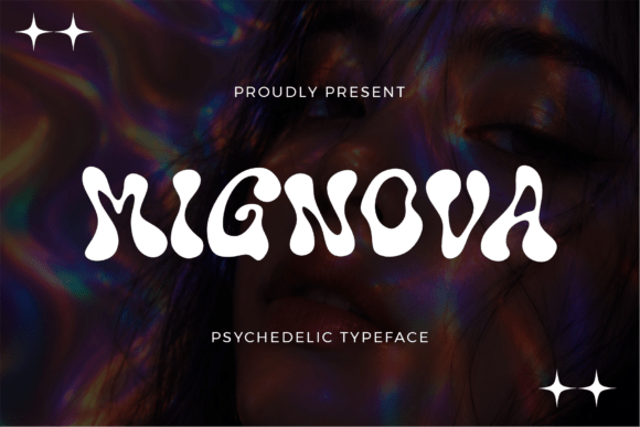 Mignova: A Psychedelic Display Typeface for Memorable Branding