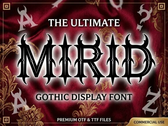 Mirid: A Gothic Display Font That Commands Attention