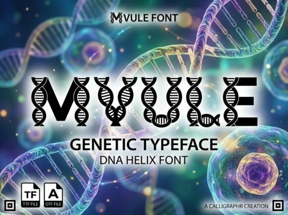 Mvule: A Scientific Display Typeface with Biological Soul
