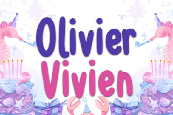 Olivier Vivien: A Cheerful Display Font for Joyful Branding