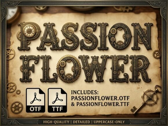 Passion Flower: A Display Font for Editorial Distinction
