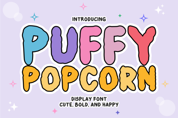 Puffy Popcorn: A Bold Display Font for Scroll-Stopping Marketing