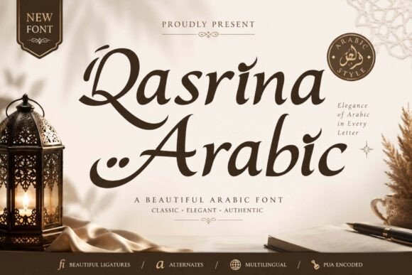 Qasrina Arabic: A Display Font That Elevates Real Small Business Branding