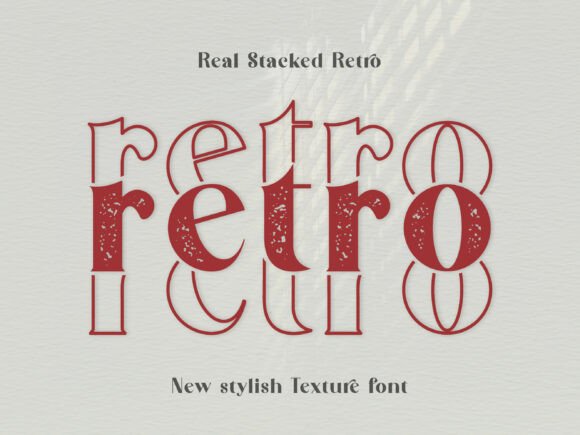 Real Stacked Retro: A Display Font That Gives Your Brand Instant Vintage Charm
