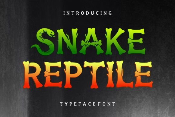 Snake Reptile: A Bold Display Font for Standout Brand Identity