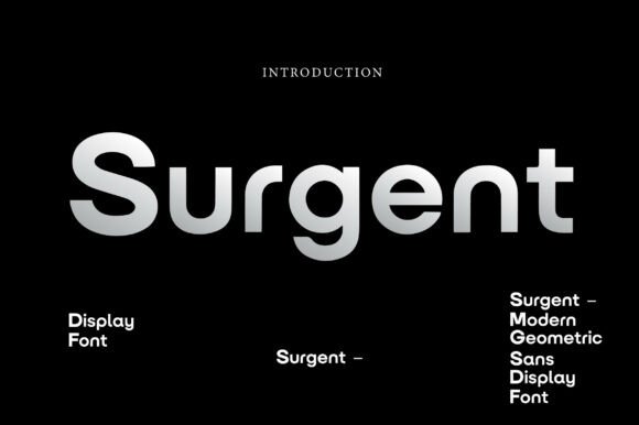 Surgent: A Modern Geometric Display Font for Crafters