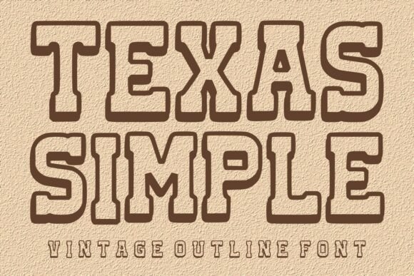 Texas Simple: A Bold, Clean Display Font for Small Business Brands