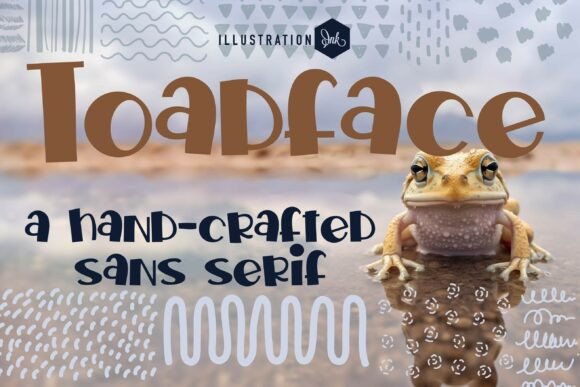 Toadface: A Display Typeface That Feels Like Handmade Charm