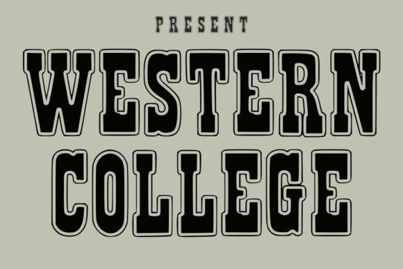 Western College: A Vintage Display Font That Delivers Character